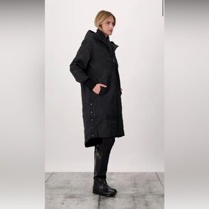 Nobis Surrey Performance Quilted Long Mid Layer Womens Jacket Hooded Longline